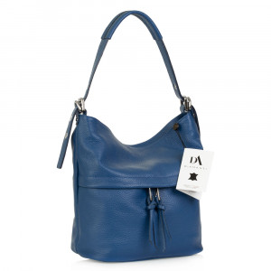 Geanta dama din piele naturala DiAmanti Modena Blu